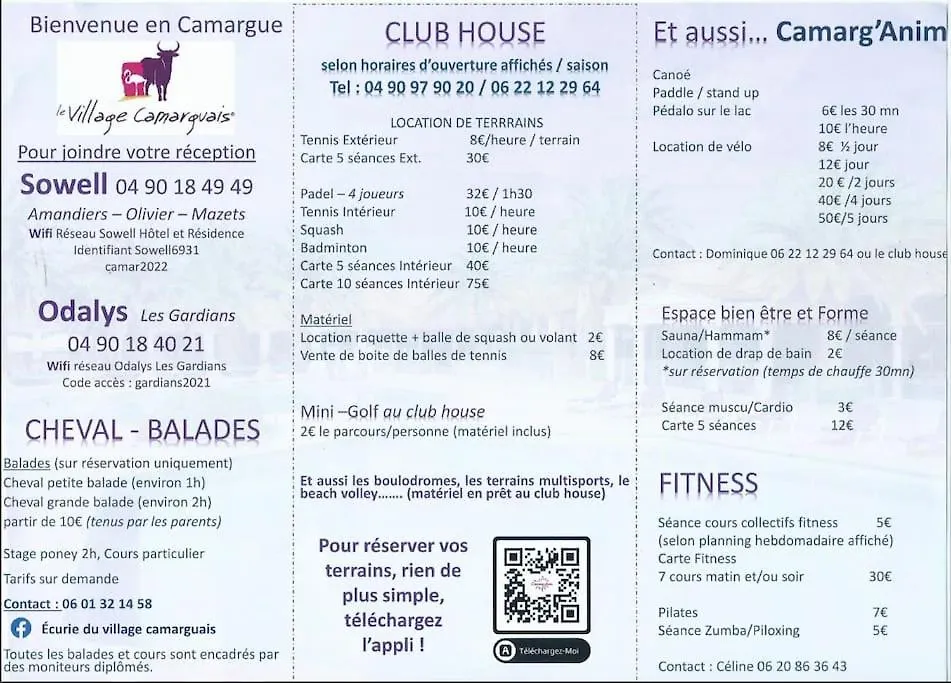 Le Village Camarguais Pour 4 Avec Piscine Et Animations, Ideal Famille Arles 0*,
